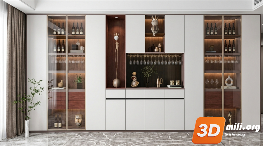 Wine cabinet Skp Files